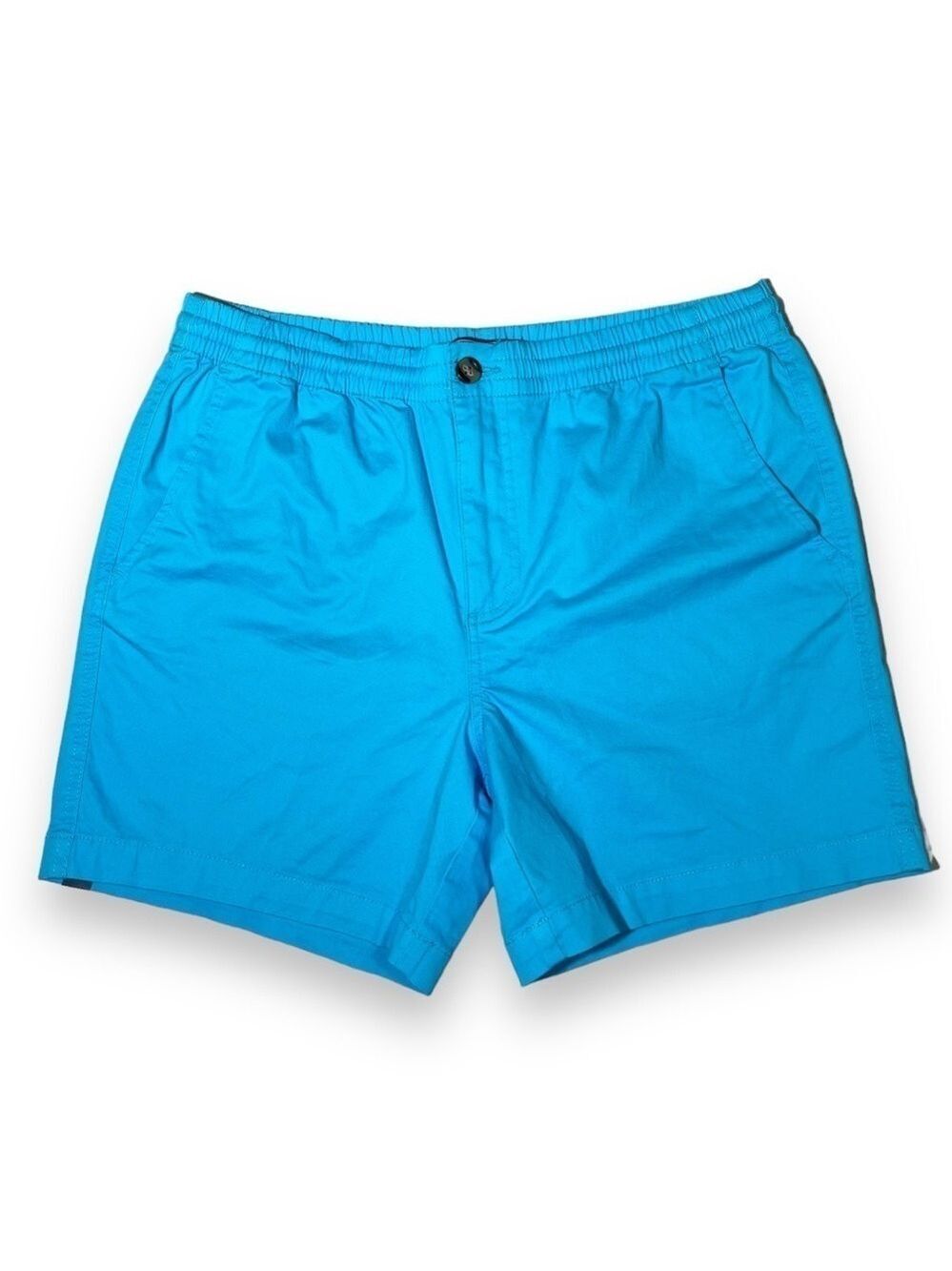 Crown & Ivy Men’s 6” Twill Deck Shorts Aqua Swell Size Medium